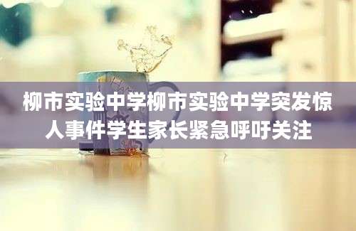 柳市实验中学柳市实验中学突发惊人事件学生家长紧急呼吁关注