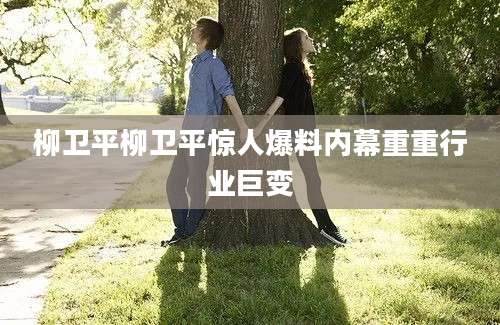 柳卫平柳卫平惊人爆料内幕重重行业巨变