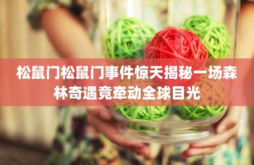 松鼠门松鼠门事件惊天揭秘一场森林奇遇竟牵动全球目光