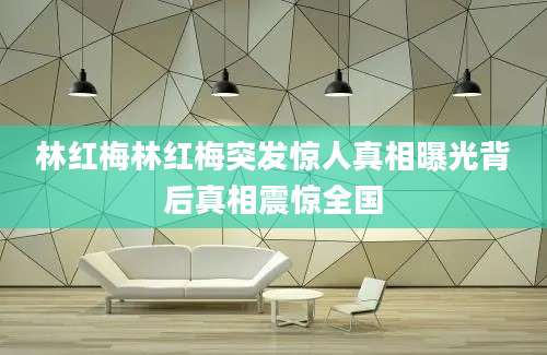 林红梅林红梅突发惊人真相曝光背后真相震惊全国