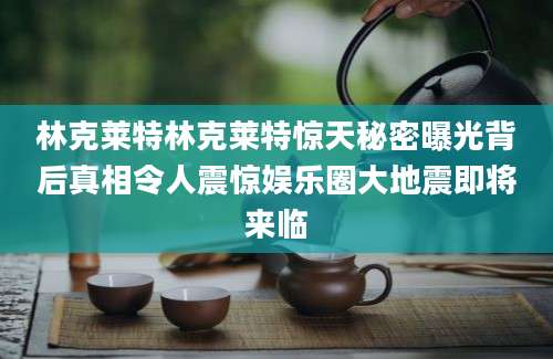 林克莱特林克莱特惊天秘密曝光背后真相令人震惊娱乐圈大地震即将来临