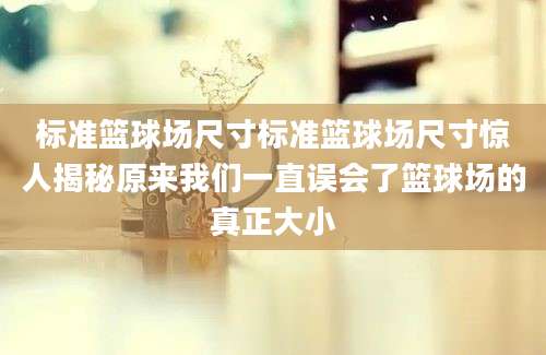 标准篮球场尺寸标准篮球场尺寸惊人揭秘原来我们一直误会了篮球场的真正大小