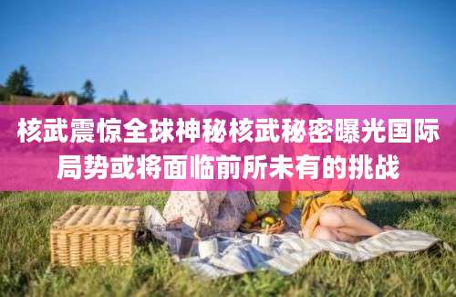 核武震惊全球神秘核武秘密曝光国际局势或将面临前所未有的挑战
