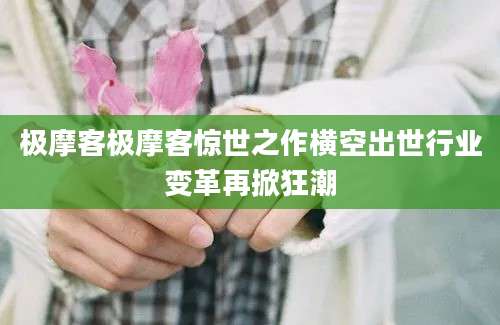 极摩客极摩客惊世之作横空出世行业变革再掀狂潮