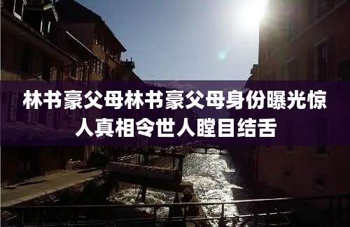 林书豪父母林书豪父母身份曝光惊人真相令世人瞠目结舌