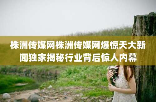 株洲传媒网株洲传媒网爆惊天大新闻独家揭秘行业背后惊人内幕