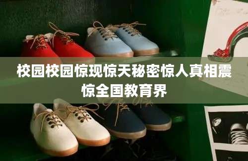 校园校园惊现惊天秘密惊人真相震惊全国教育界