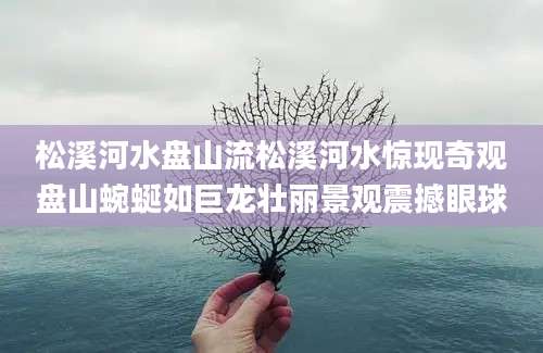 松溪河水盘山流松溪河水惊现奇观盘山蜿蜒如巨龙壮丽景观震撼眼球