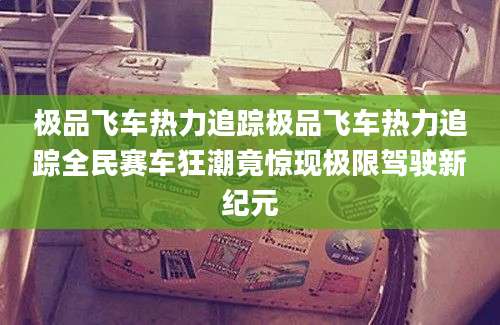 极品飞车热力追踪极品飞车热力追踪全民赛车狂潮竟惊现极限驾驶新纪元