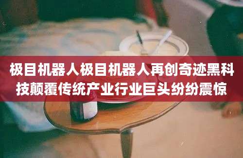 极目机器人极目机器人再创奇迹黑科技颠覆传统产业行业巨头纷纷震惊