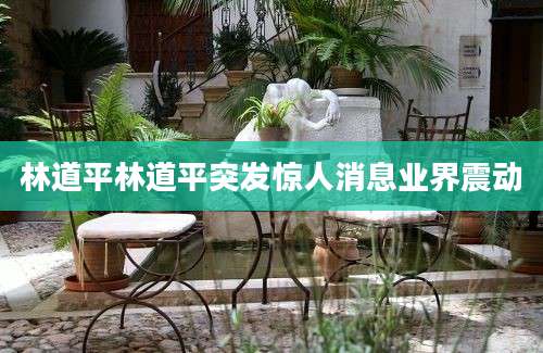 林道平林道平突发惊人消息业界震动
